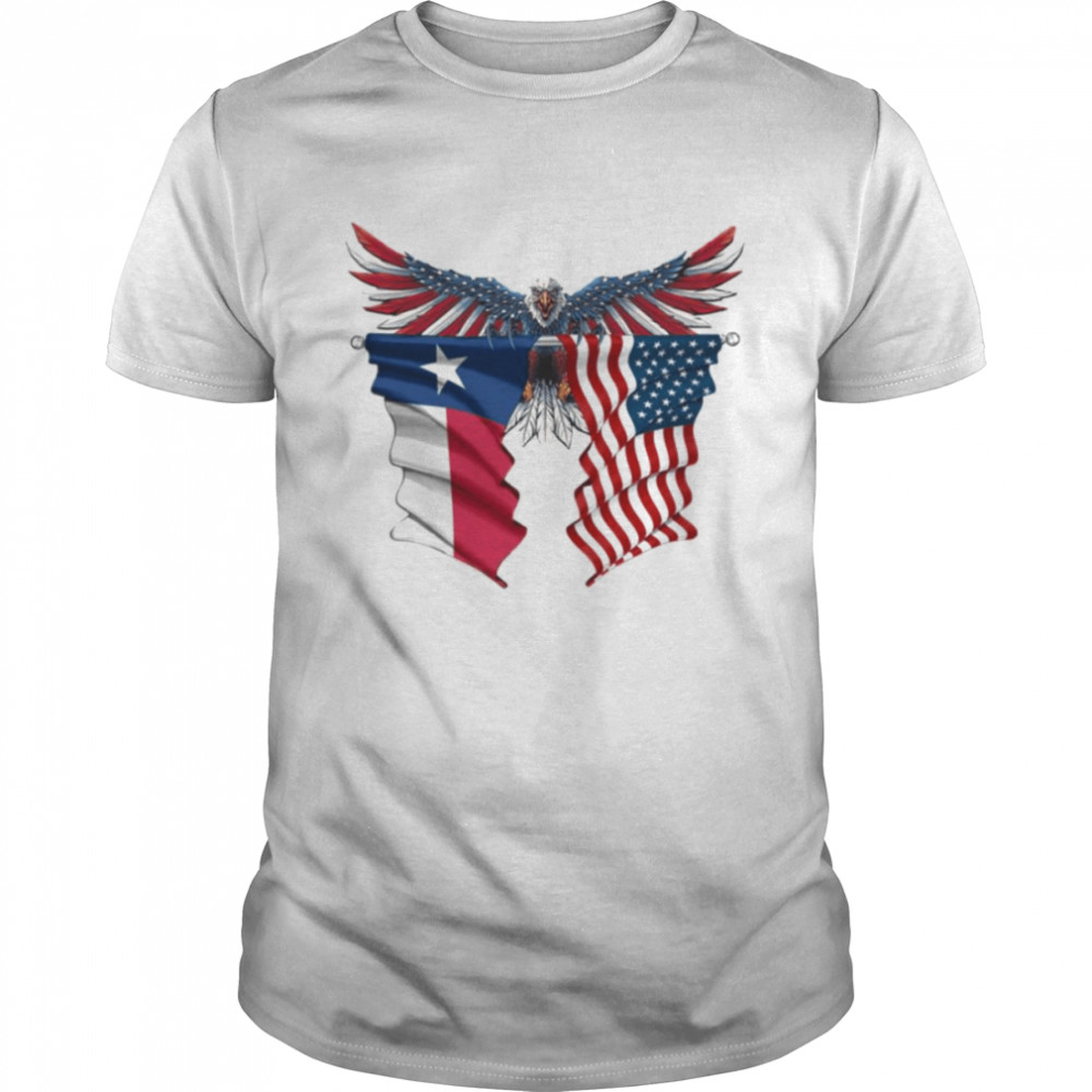 Texas American Flag Eagle United State shirt