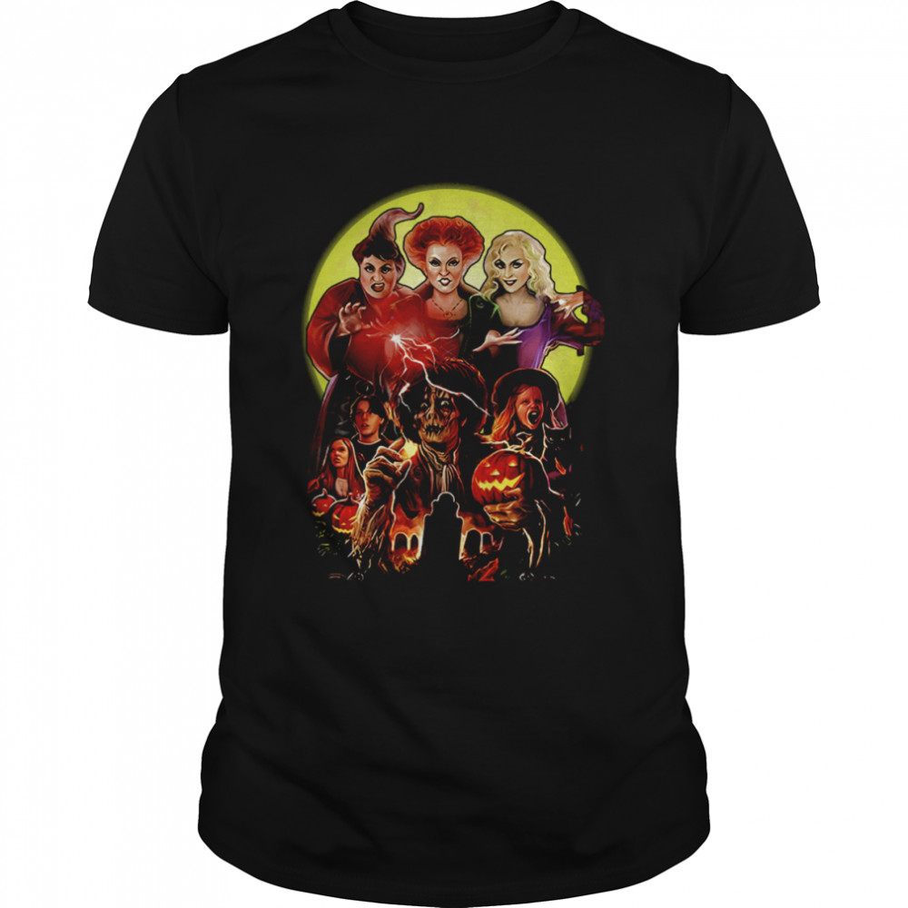 Full Moon Hocus Pocus 90s Movie Fantasy Movie Witch Halloween shirt