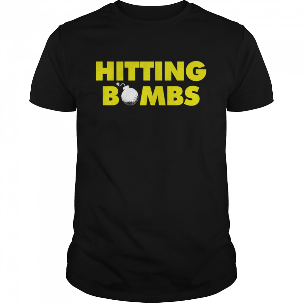 Golf Hitting Bombs Green shirt