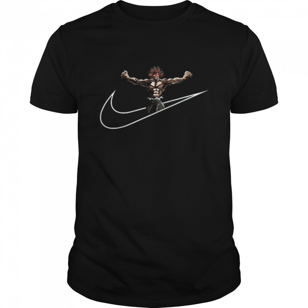 Logo For Otaku Gym And Fitness For Training Yujiro Hanma Nike Mashup shirt