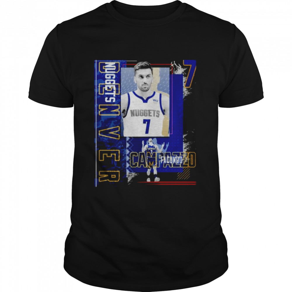 Facundo Campazzo Basketball Paper Poster Nuggets 2 Shirt