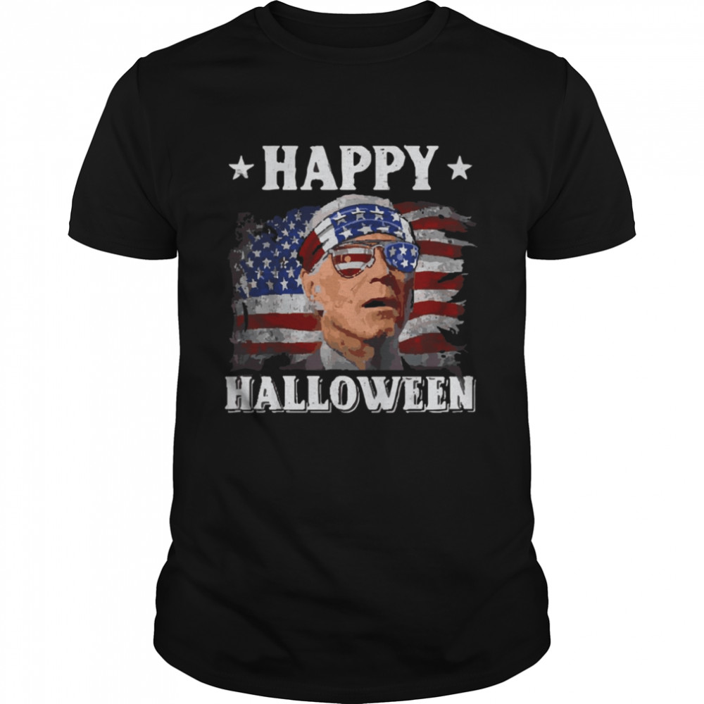 Funny Leprechaun Biden Happy Halloween shirt