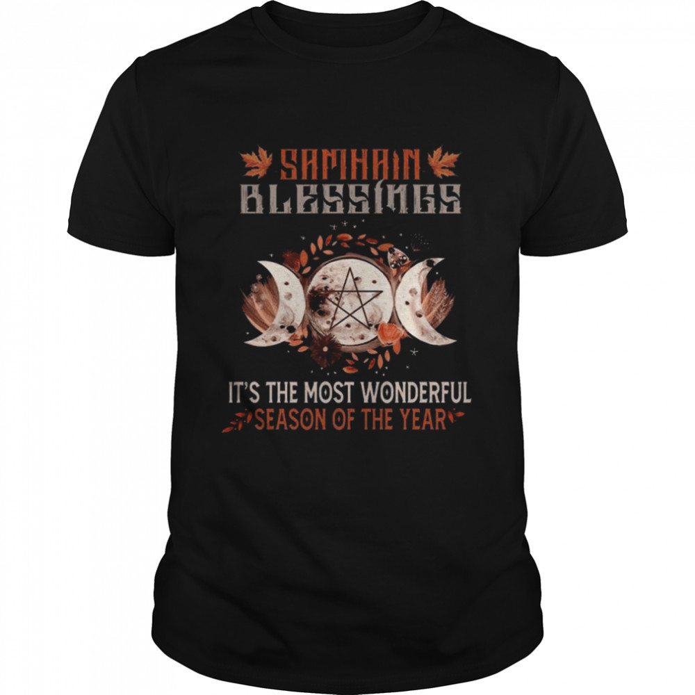 Samhain Blessings it’s the most wonderful season of the year Halloween shirt