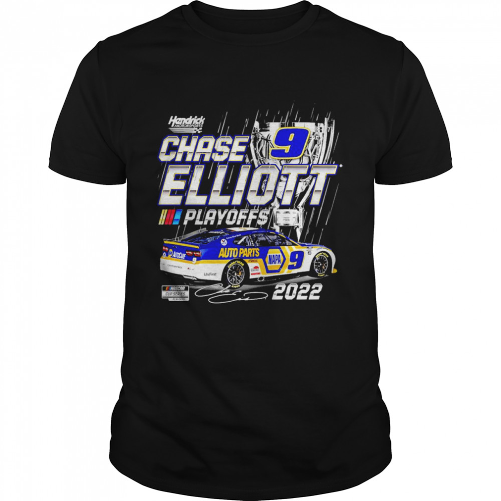 Chase Elliott Hendrick Motorsports Team Collection Black 2022 NASCAR Cup Series Playoffs NAPA shirt