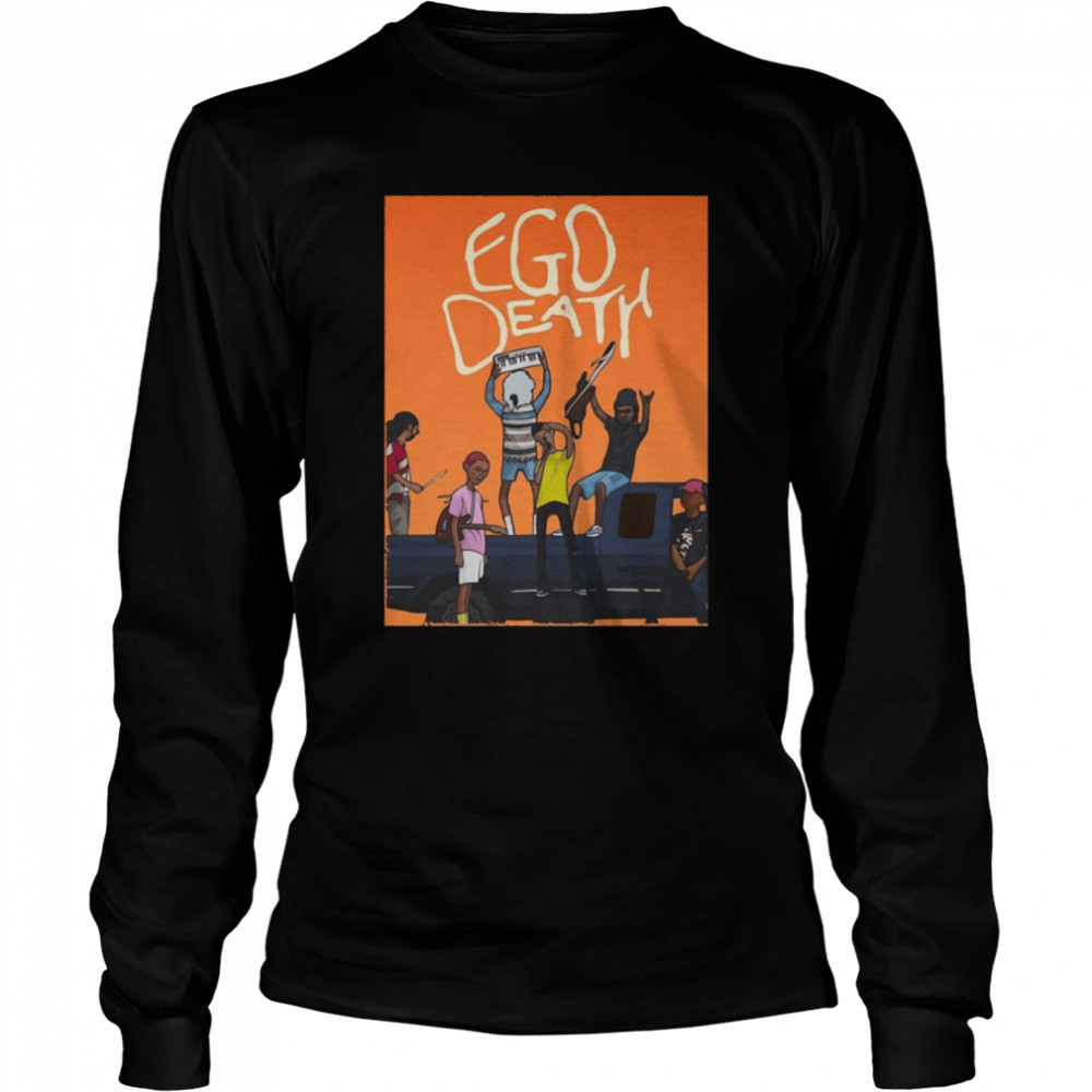 Orange Ego Death The Internet Band shirt Long Sleeved T-shirt