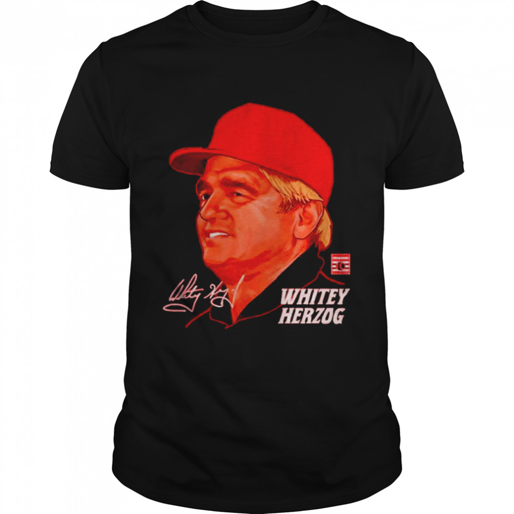 Whitey Herzog St. Louis Profile Baseball Shirt