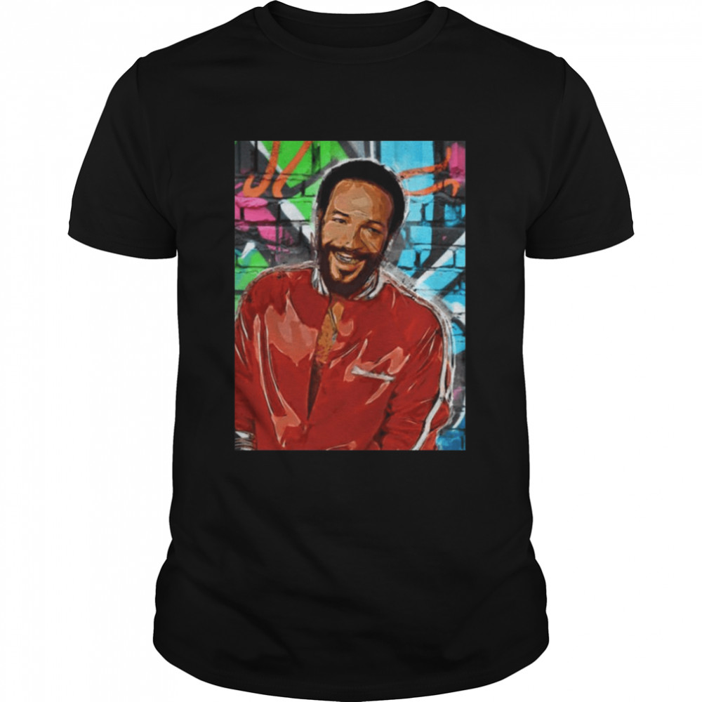 Colorful Pop Art Marvin Gaye shirt