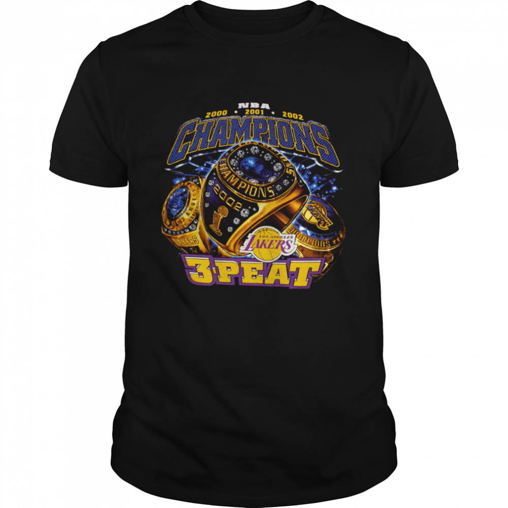 Lakers 2002 3peat Champs Look shirt