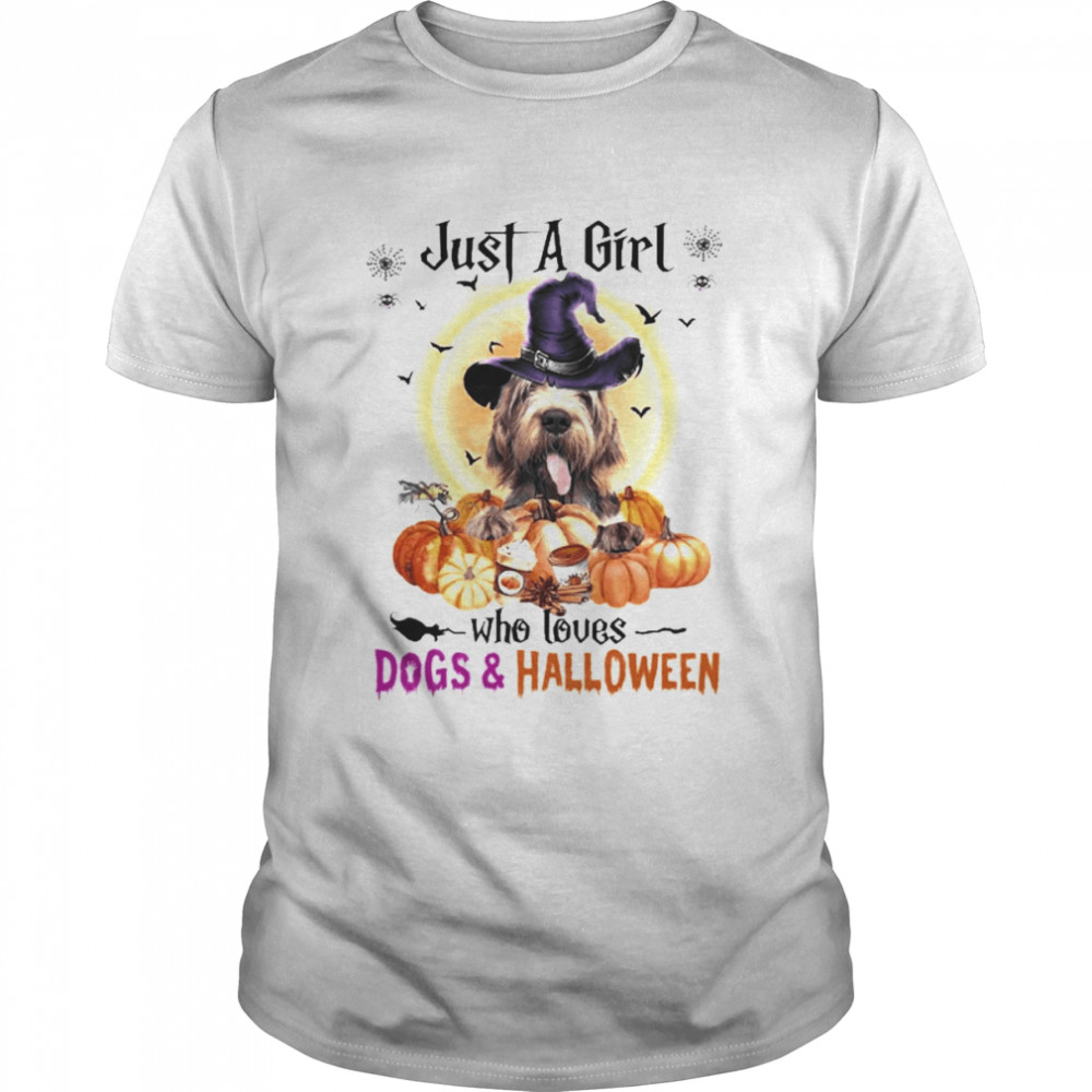 Spinone Italiano Just A Girl Who Loves Dogs And Halloween Shirt