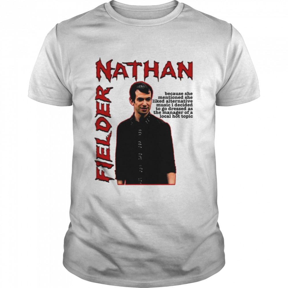 The Hot Topic Manager Nathan Fielder shirt