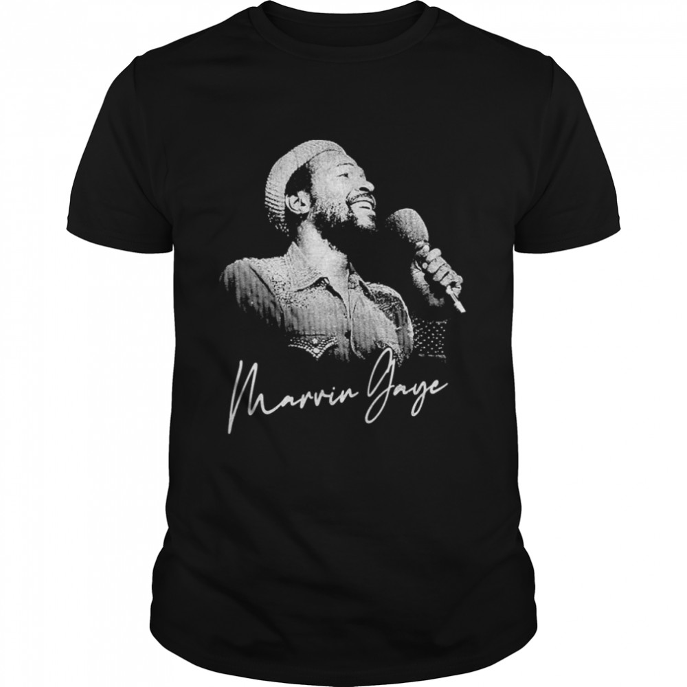 White Art Moment On Stage Marvin Gaye shirt