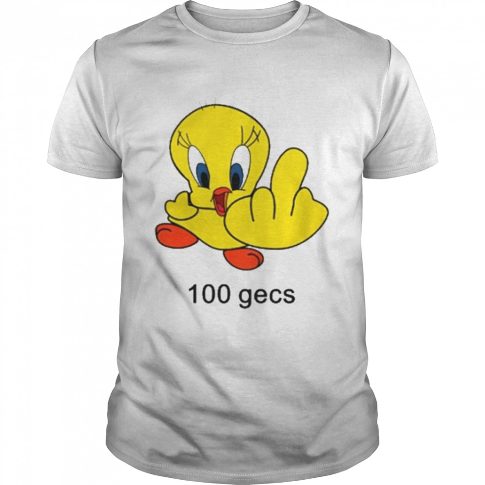 100 gecs Little Bird Middle Finger shirt