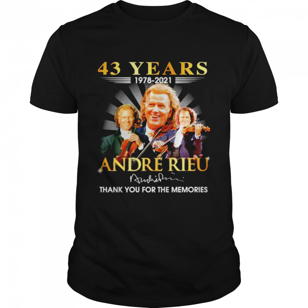 43 years 1978-2021 Andre Rieu signature shirt