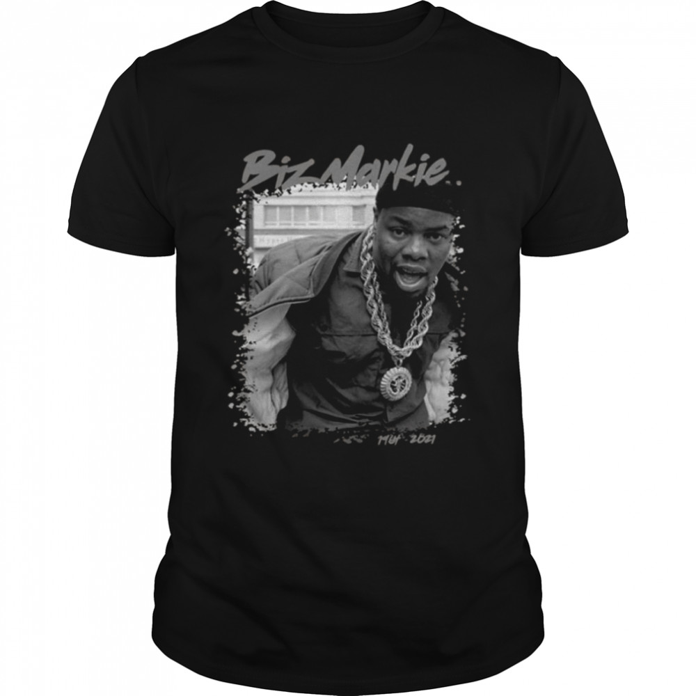 Black And White Portrait Biz Markie shirt