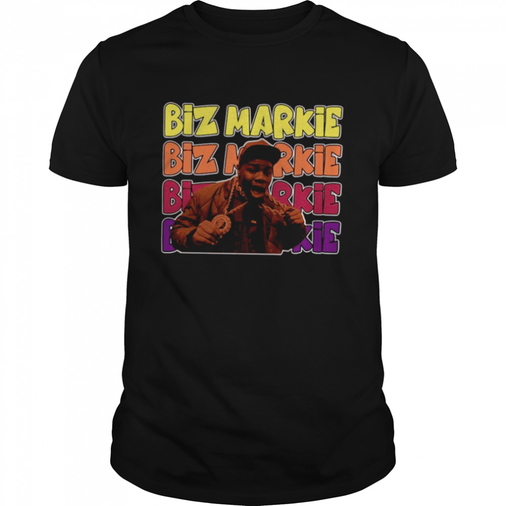 Colorful Text Design Biz Markie shirt