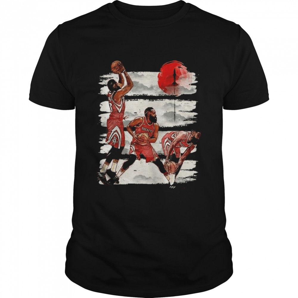 James Harden Basketball Nba Houston Rockets Sports Mvp Warriors Jump Lebron James shirt