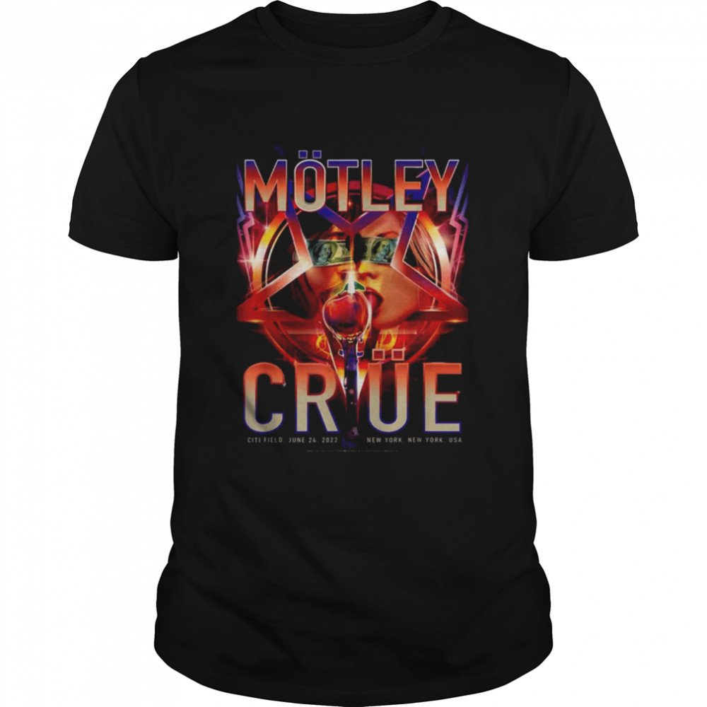 Motley Crue New York 2022 The Stadium Tour New York Event Shirt