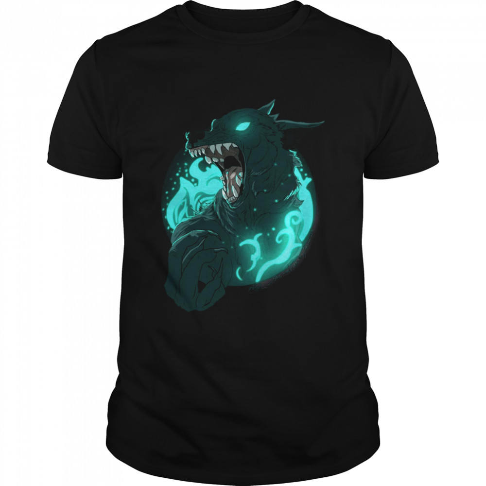 Werewolf And Fire Design Fire And Forgive Inspired Illustration shirt