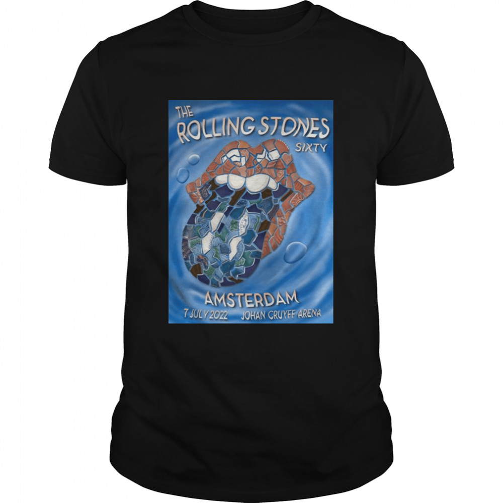 The Rolling Stones Sixty Amsterdam 2022 shirt