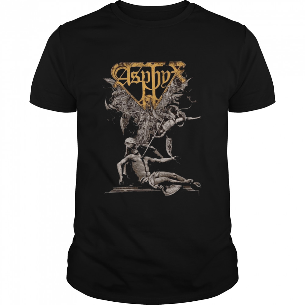 Asphyx Death Across The West Death Metal Deat Doom Metal Band shirt