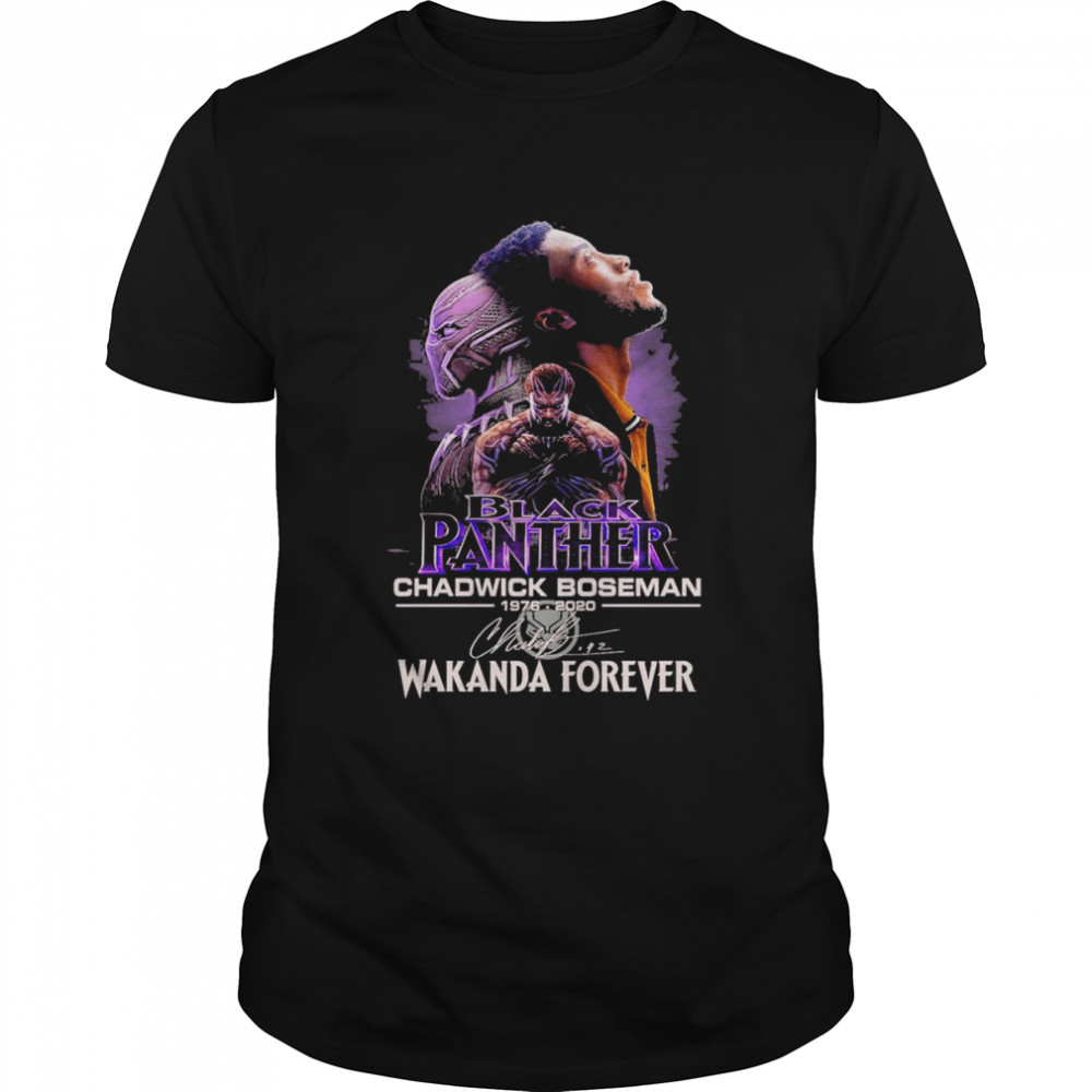 Black Panther Chadwick Boseman 1976 2022 Wakanda Forever memories shirt