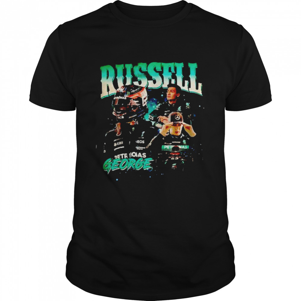 George Russell Formula 1 Racing Team Mercedes 90S Vintage shirt