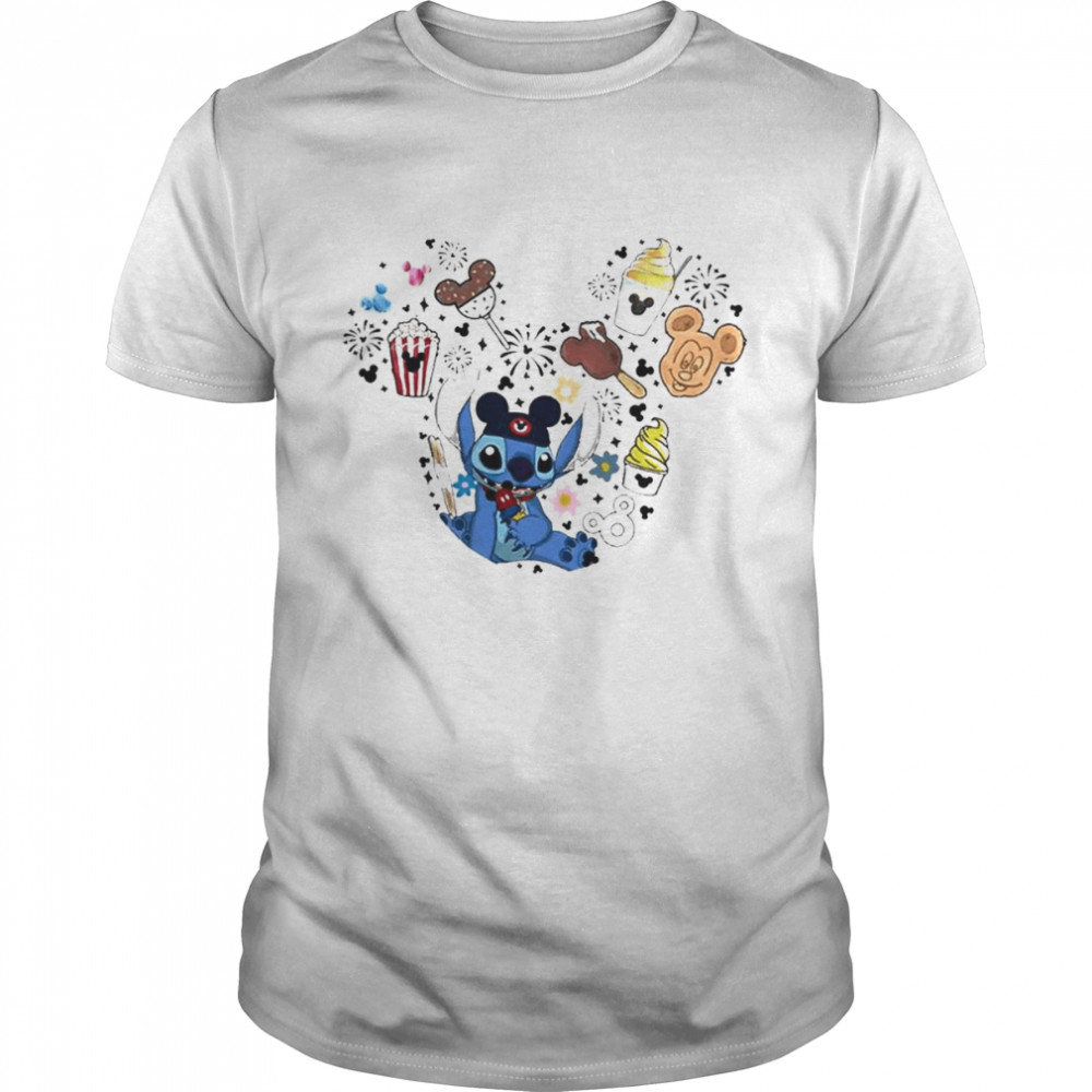 Lilo and Stitch Halloween Shirt Stitch With Snacks Shirt