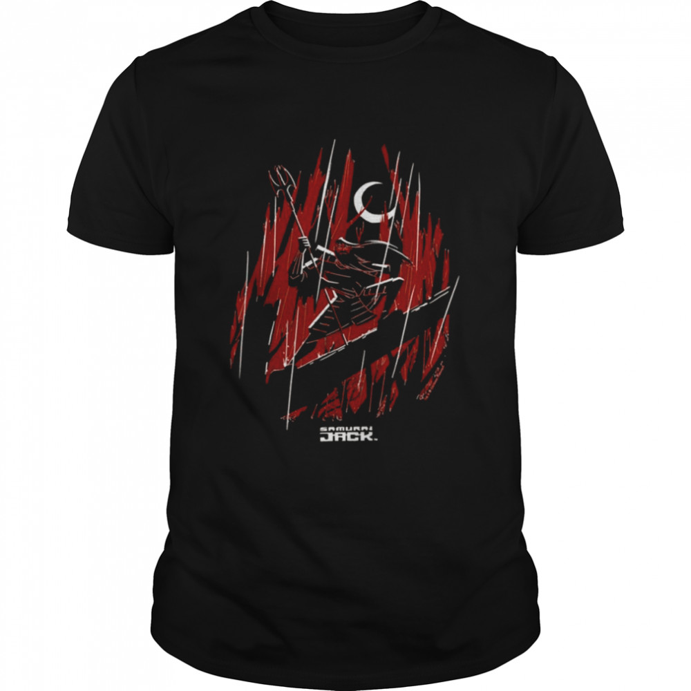 Red Fire Art Samuraijackzz Dark Portrait Samurai Jack shirt