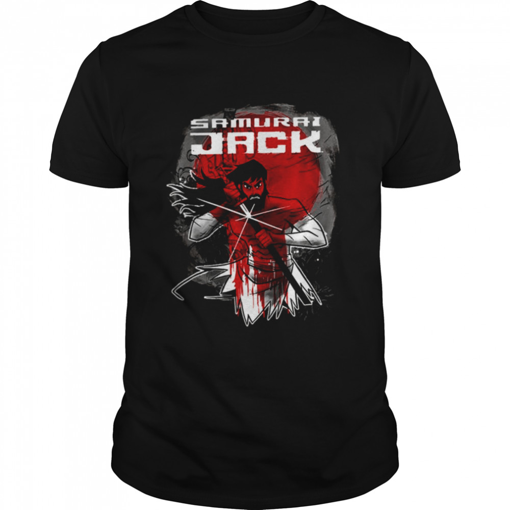 Red Sun Sword Portrait Samurai Jack shirt