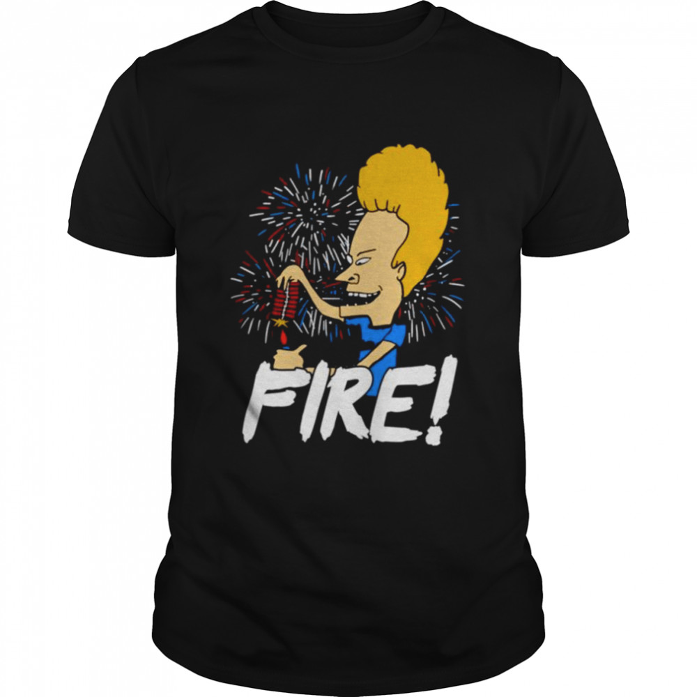 4th Of July Beavis Fire Fireworks Shirt