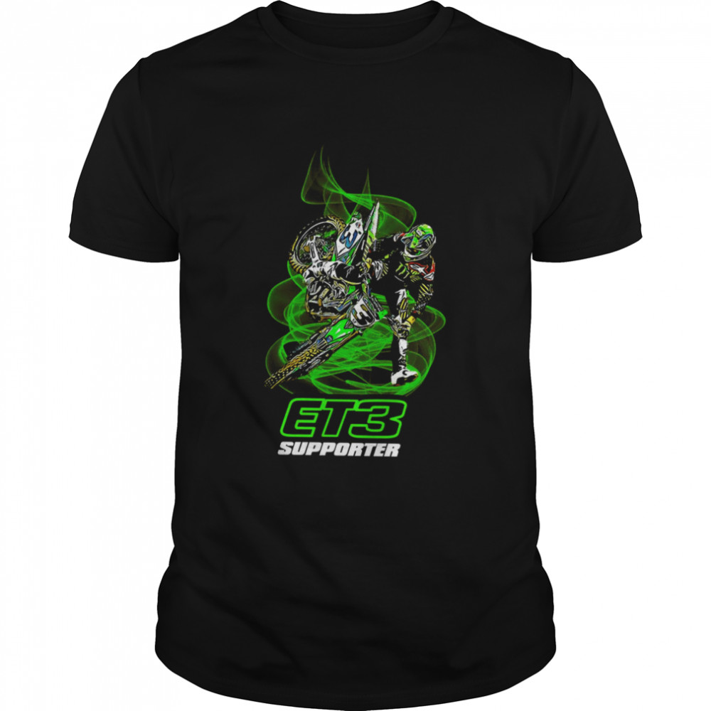 Aesthetic Design Eli Tomac Et3 Motocross And Supercross Champion shirt