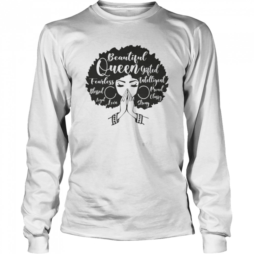 Afro Woman Praying  Long Sleeved T-shirt