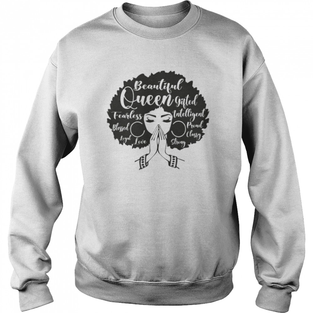 Afro Woman Praying  Unisex Sweatshirt