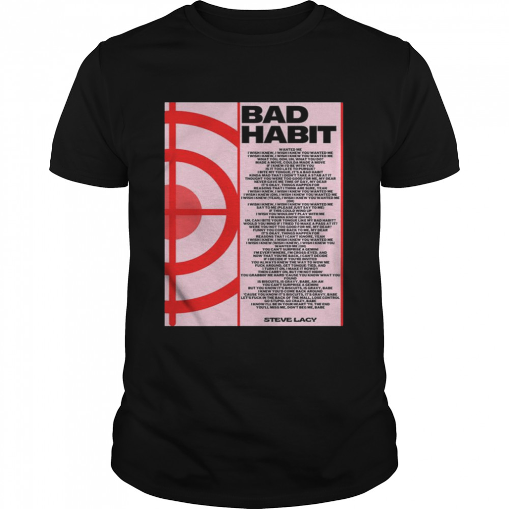 Bad Habit Pink Steve Lacy shirt