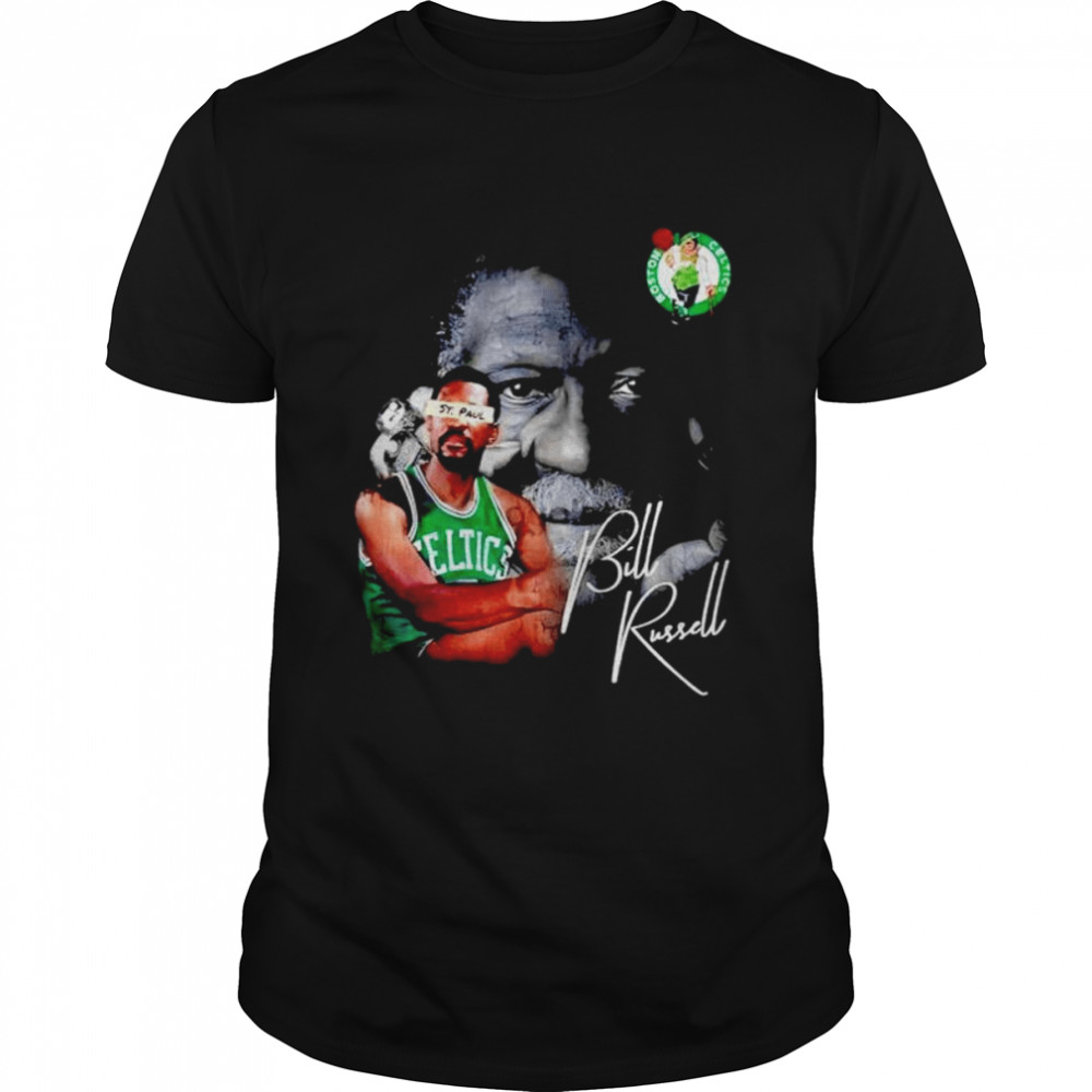 Bill Russell Rest In Peace Signature T-Shirt