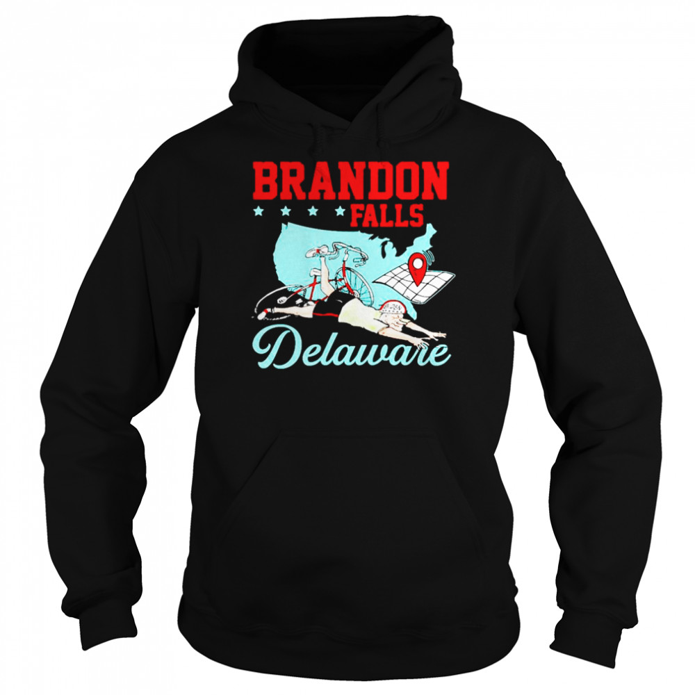 Brandon falls delaware Joe Biden bike ride T-shirt Unisex Hoodie