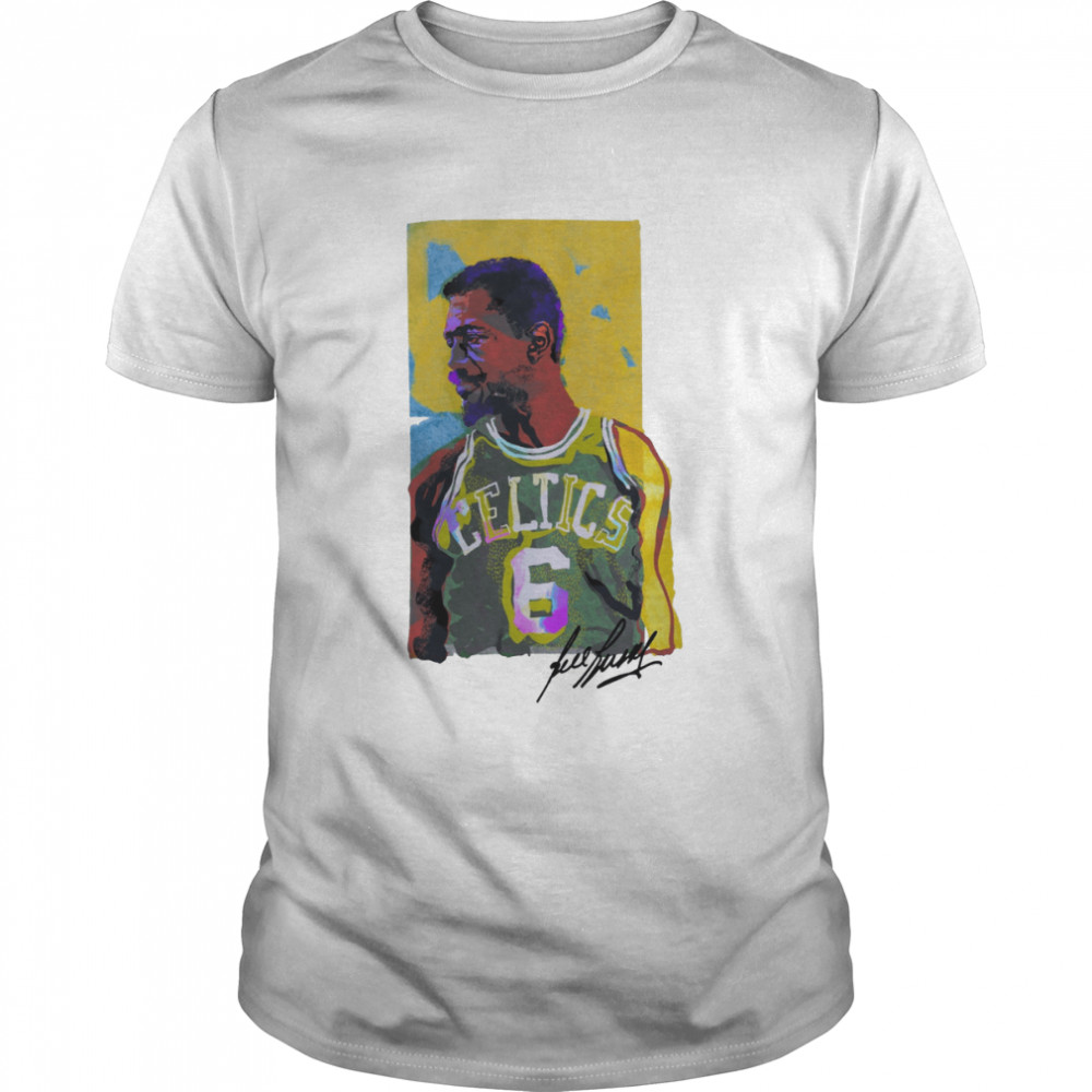 Legend 6 Baseketball Signature Nba Bill Russell shirt