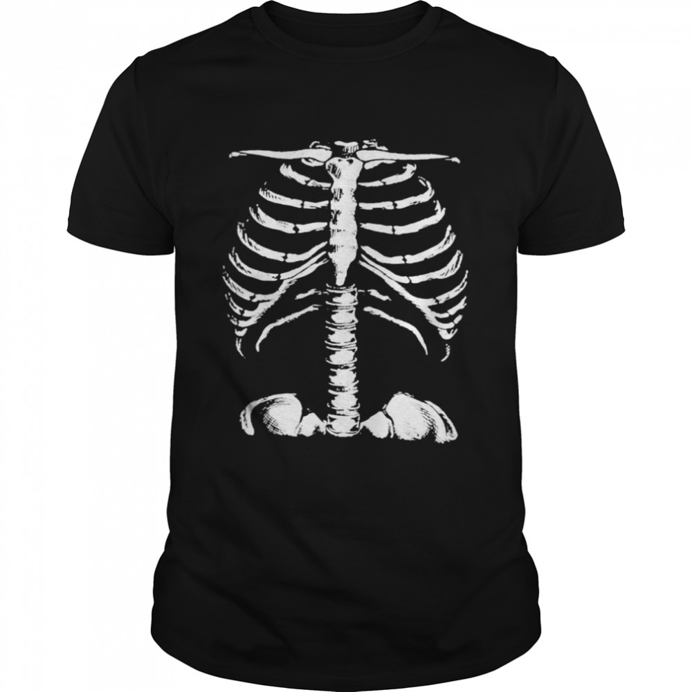 Skeleton rib cage shirt