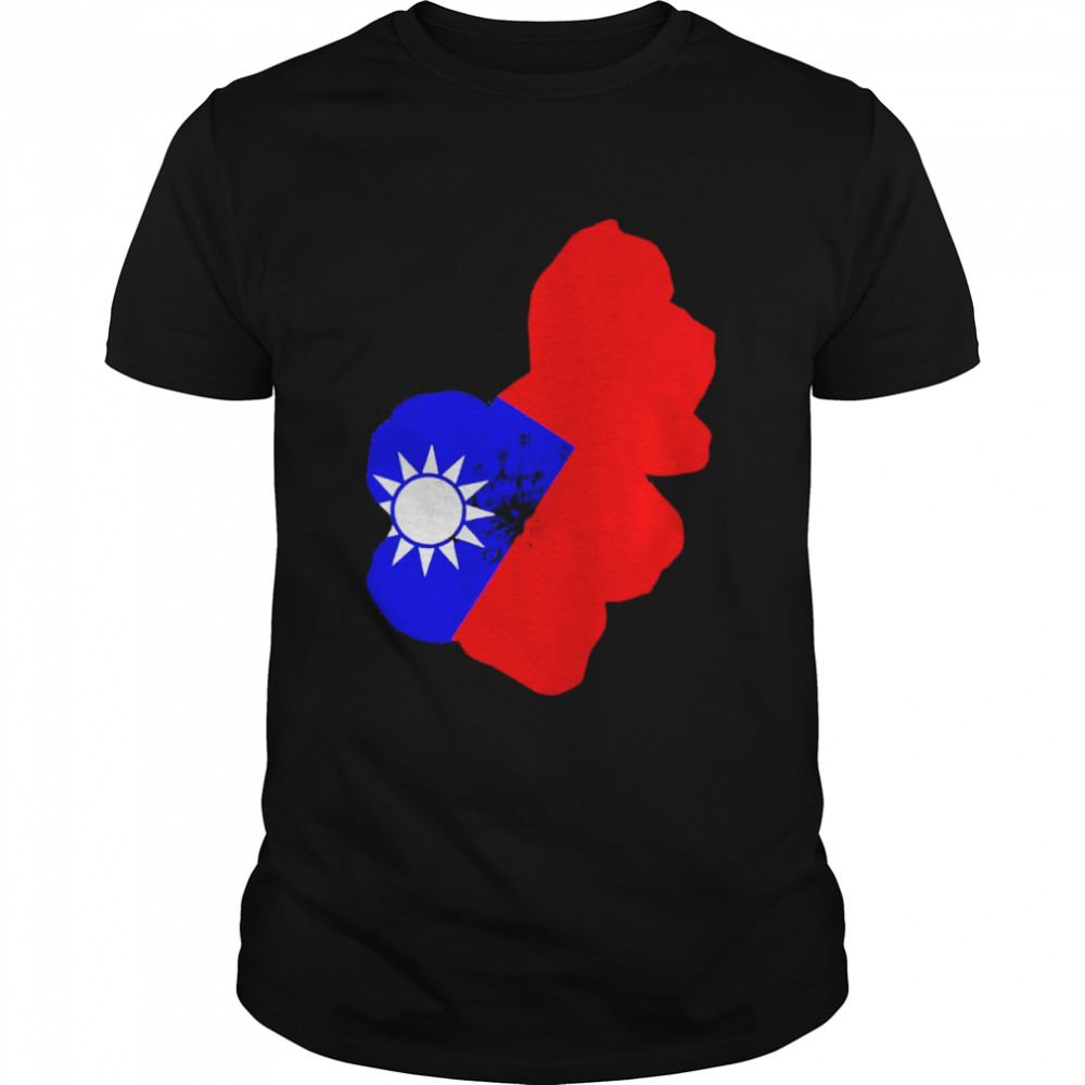 Taiwan Flag Plum Blossom Taiwan Support Shirt