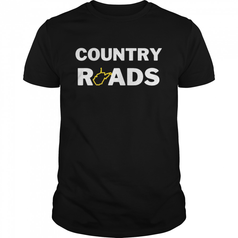 Country Roads Virginia map shirt