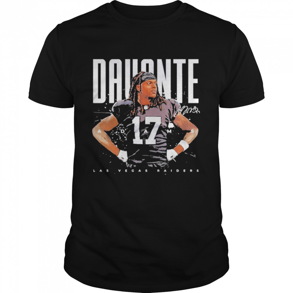 Davante Adams Las Vegas Raiders Football signature shirt