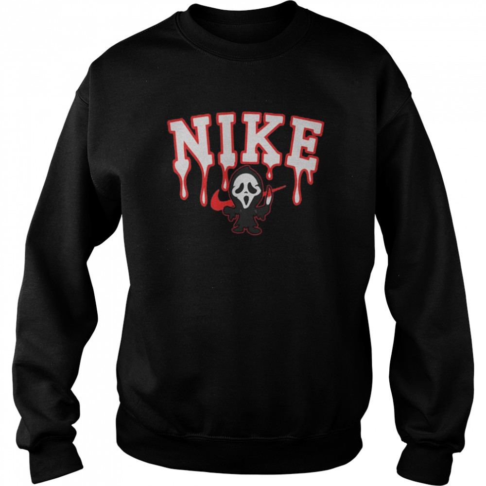 Halloween Ghost Face Nike Sweatshirt Unisex Sweatshirt