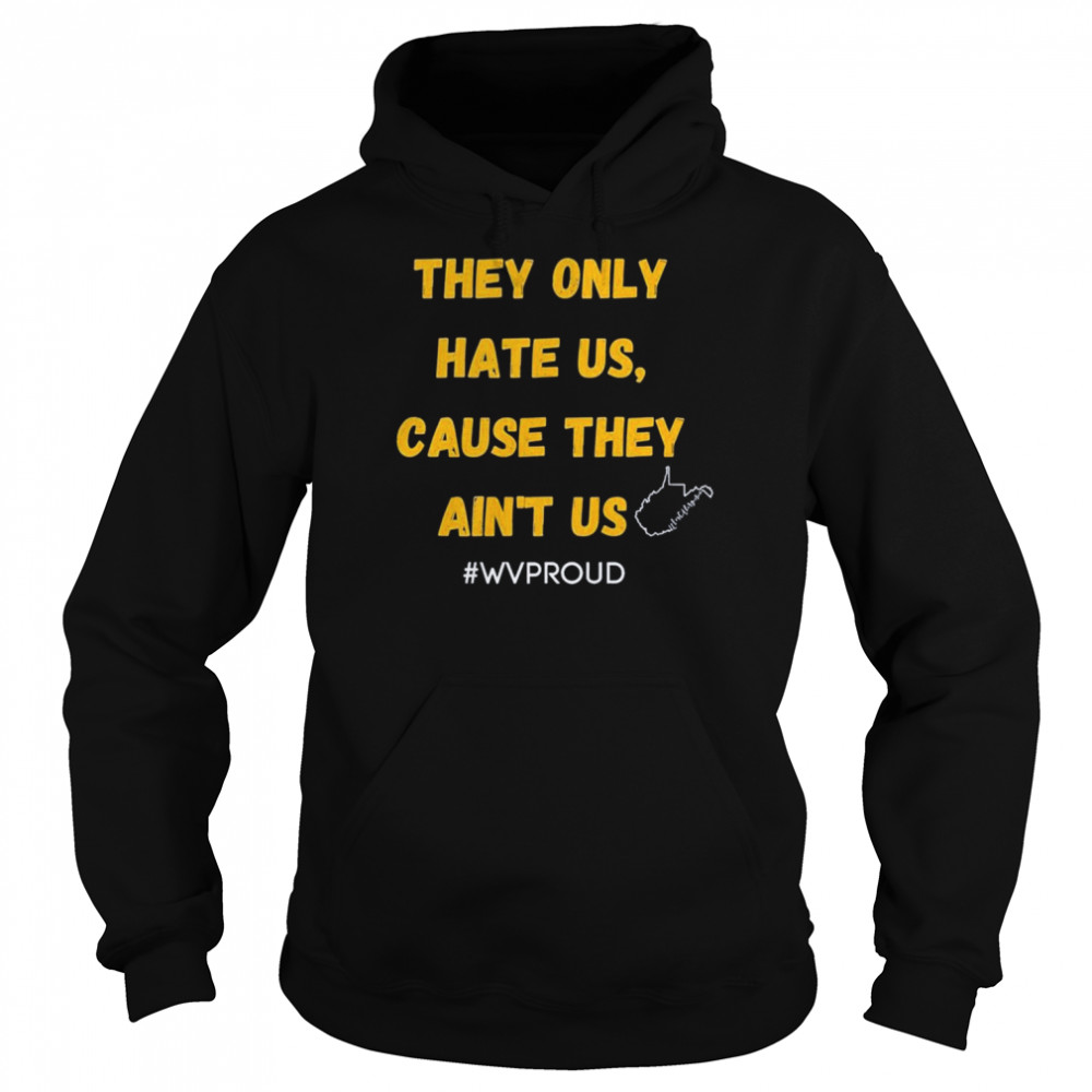 They only hate us cause they ain’t us wvproud West Virginia shirt Unisex Hoodie