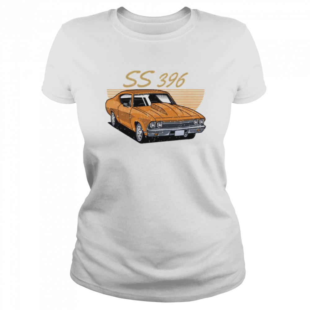 1968 Chevelle Ss 396 Retro Nascar Car Racing shirt Classic Women's T-shirt