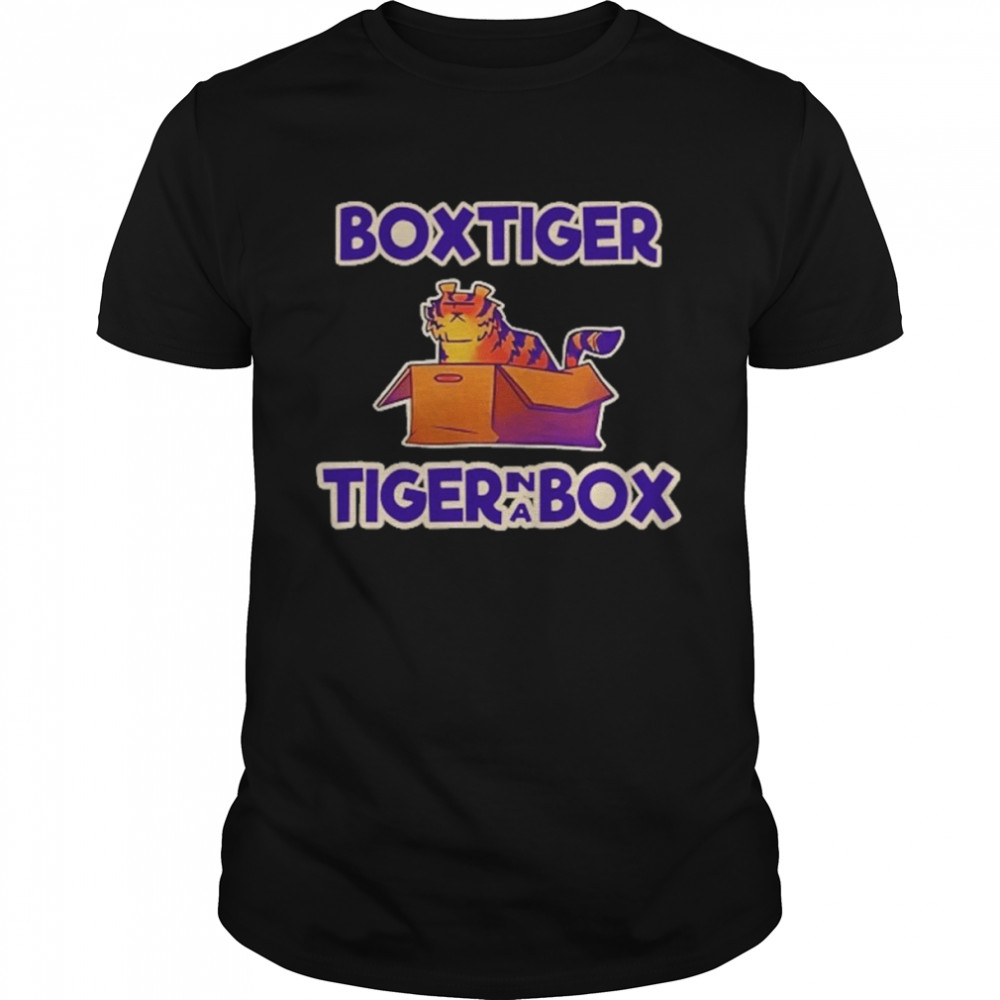 Box tiger tiger in a box shirt