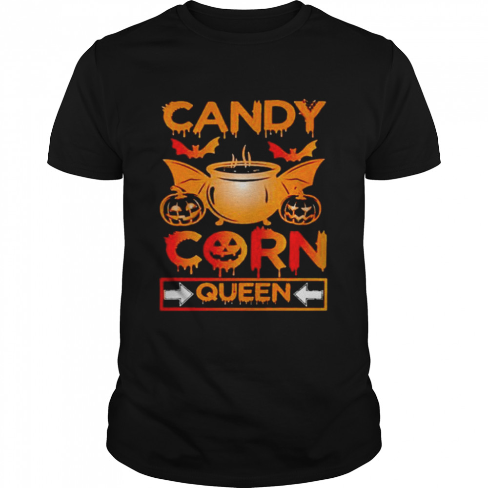 Candy corn queen halloween shirt