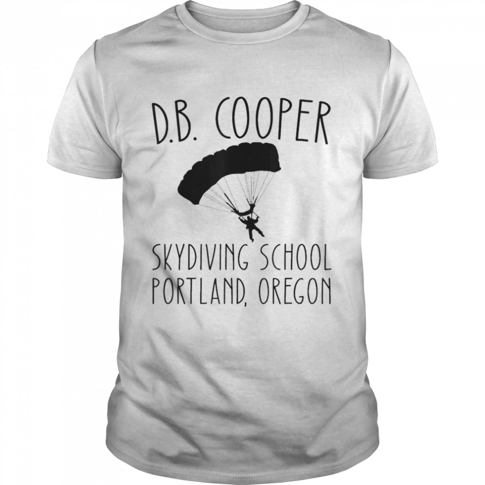 D. B. Coopers Skydiving School Portland Oregon Vintage T-Shirt