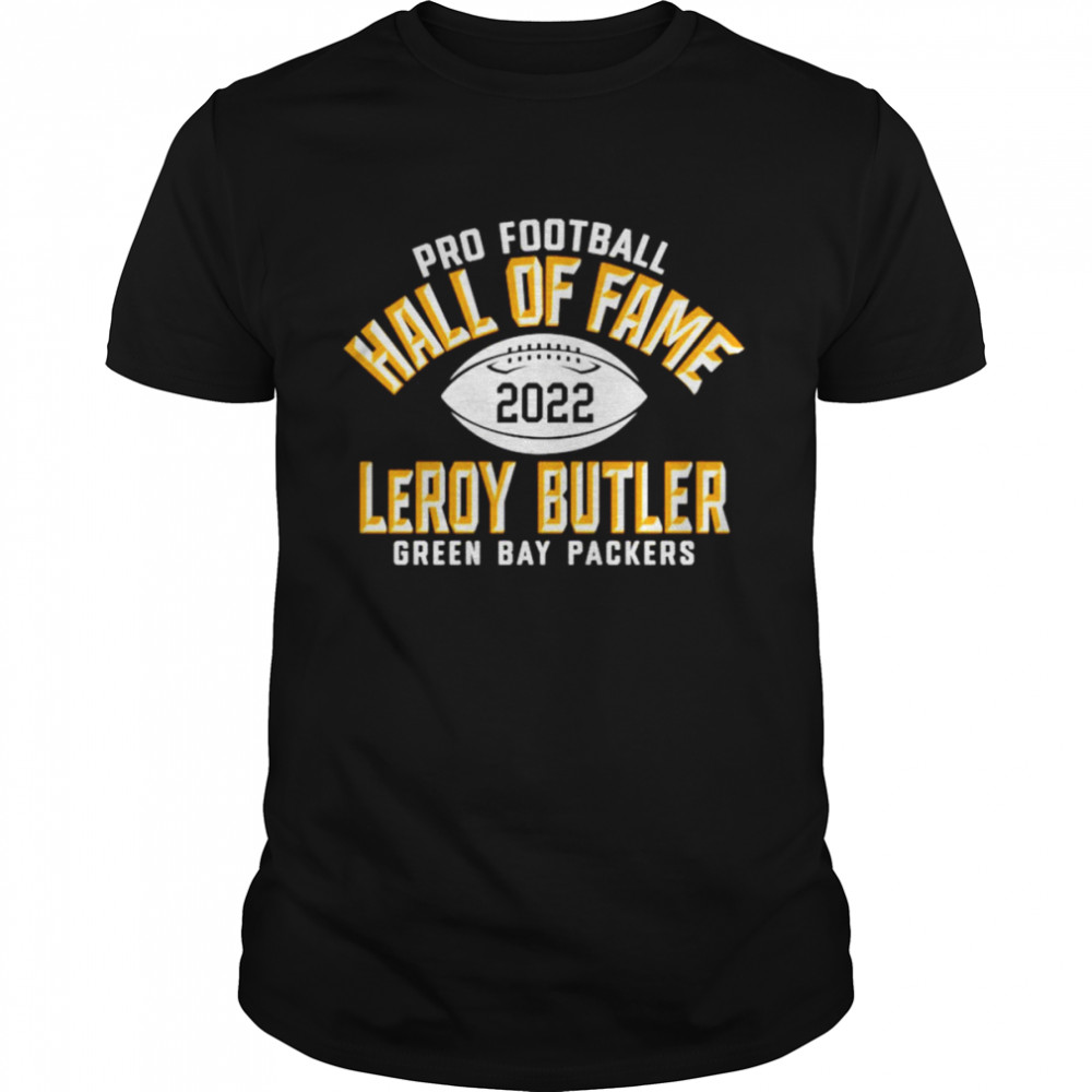 Pro football Hall of Fame Leroy Butler Green Bay Packers shirt