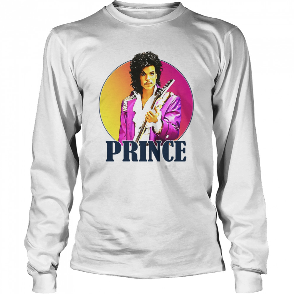 Retro Prince Portrait Sunset shirt Long Sleeved T-shirt