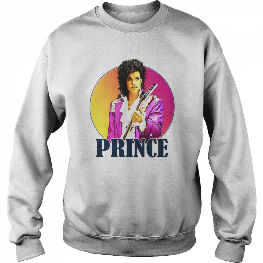 Retro Prince Portrait Sunset shirt Unisex Sweatshirt
